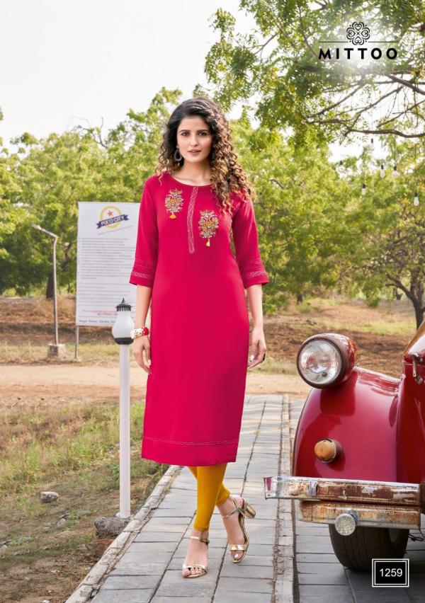 Mittoo Palak 30 Fancy Rayon Embroidery Kurti 